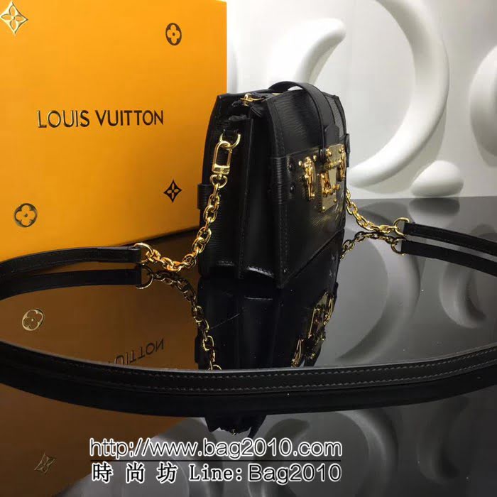 路易威登LV頂級原單M53052黑色 在2018早秋系列皮質掛鏈包 YDH1421
